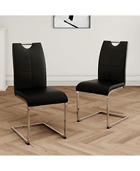 Streamdale Furniture Modern Ergonomic Dining Chair with Non-Slip Feet (Set of 2)