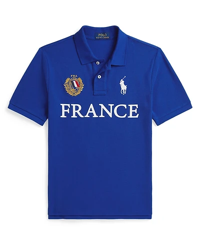 Polo Ralph Lauren Boys' 8-20 France Cotton Mesh Shirt