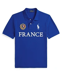 Polo Ralph Lauren Boys' 8-20 France Cotton Mesh Shirt