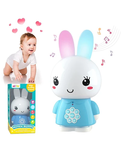 Alilo Honey Bunny Kids Audio Player – Musical Story Toy with Nightlight & Soothing Sounds