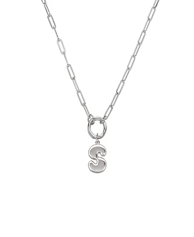 Oak & Luna Bubble Up Initial Necklace - Sterling Silver