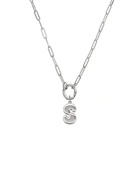 Oak & Luna Bubble Up Initial Necklace - Sterling Silver