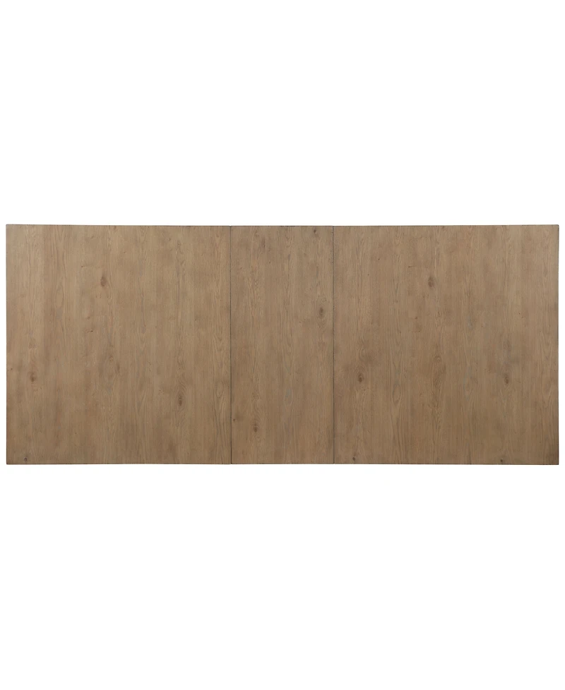 Macai -Pc. Wood Dining Set (Rectangular Table + Faux Leather Side Chairs