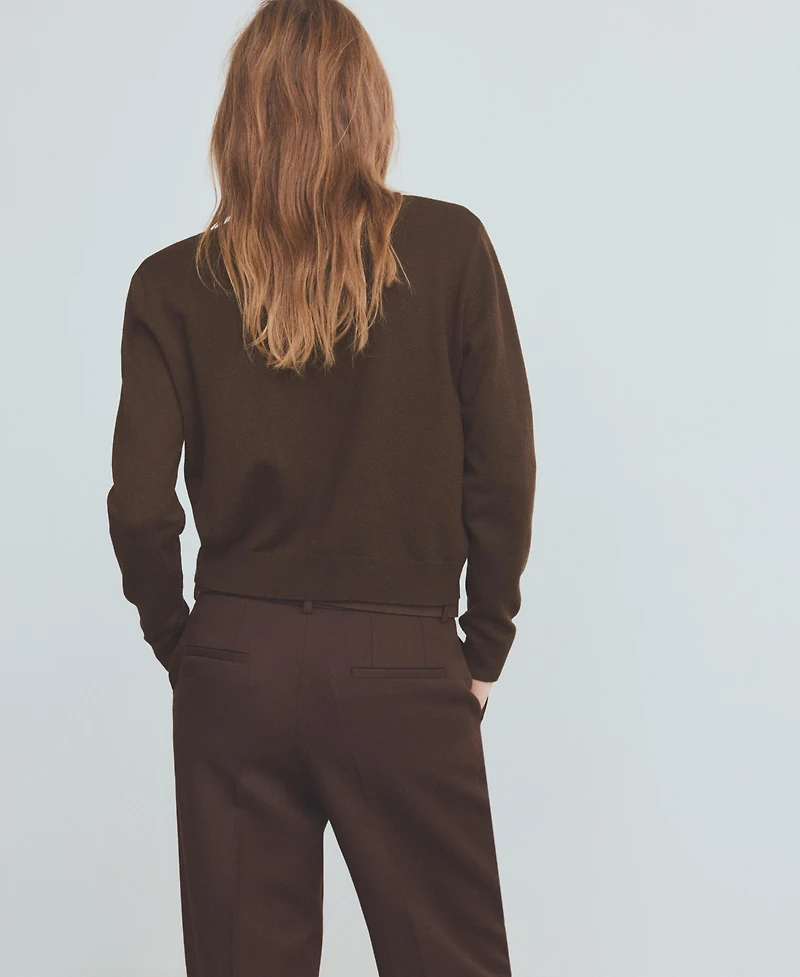 Mango Women's Knitted Button Cardigan