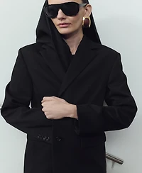 Mango Women's Flap Pockets Straight Blazer