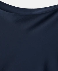 Mango Women's Boat-Neck Ruched Dress