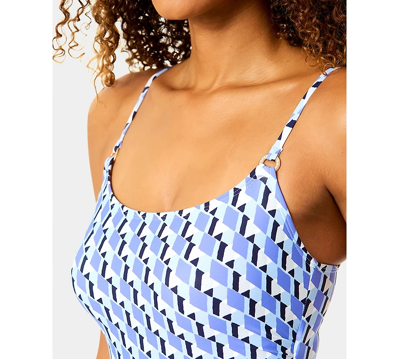 Anne Cole Women's Ring Shirred Lingerie Maillot One-Piece Swimsuit