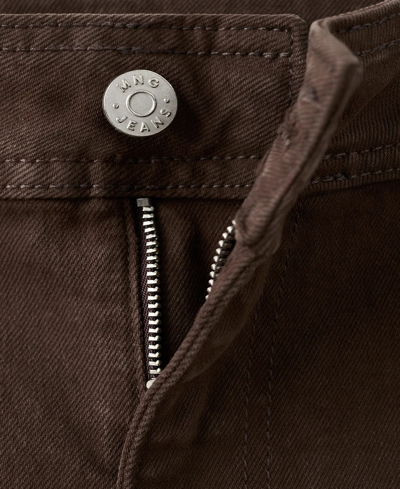 Mango Women's Catherin Culotte High-Rise Jeans