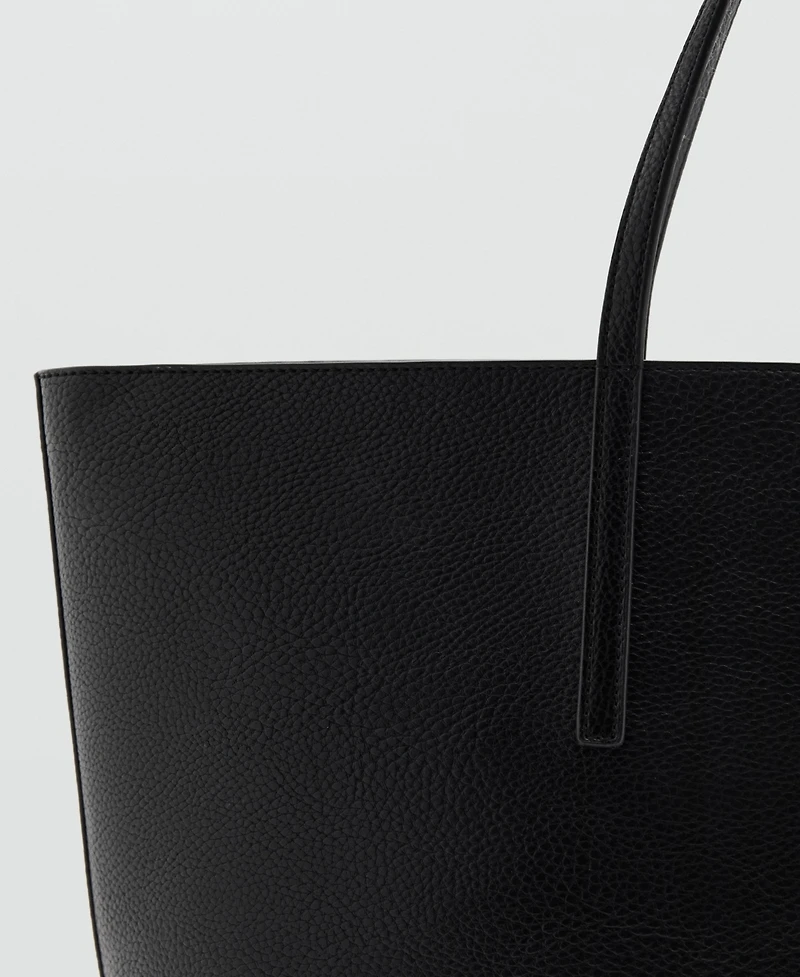 Mango Women's Double Handle Shopper Bag