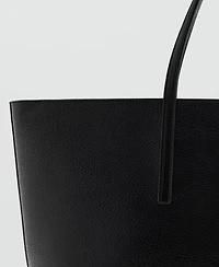 Mango Women's Double Handle Shopper Bag