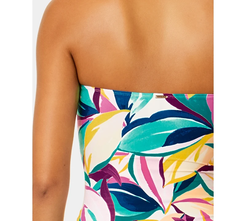 Anne Cole Women's Twist-Front Bandeau Strapless Tankini Top