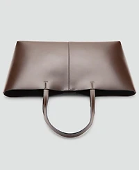 Mango Women's Double Handle Shopper Bag