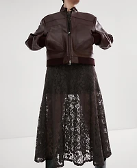 Mango Women's Combined Lace Dress