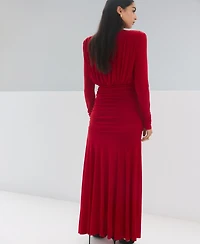 Mango Women's Draped Flared Dress