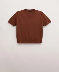 Mango Women's Wool Short-Sleeved Sweater