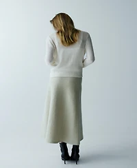 Mango Women's Lace Knit Cardigan