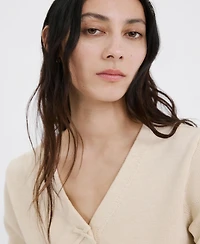 Mango Women's Ties Knitted Cardigan