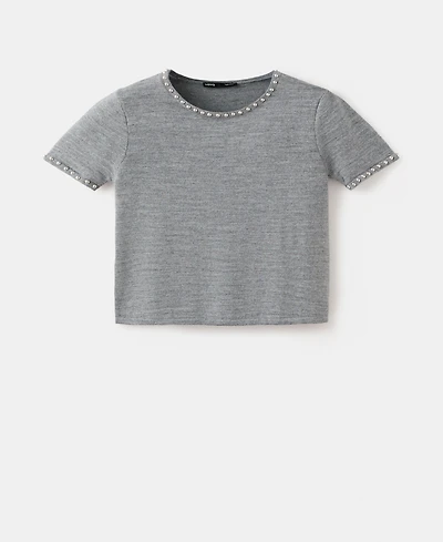 Mango Women's Studded Knitted Sweater