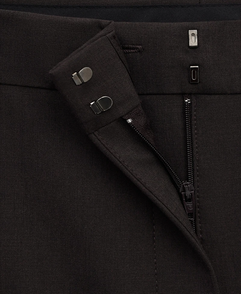 Mango Women's Wool Mid-Rise Dress Pants