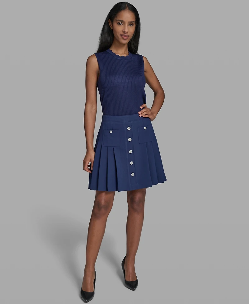 Karl Lagerfeld Paris Women's Pleated Skirt