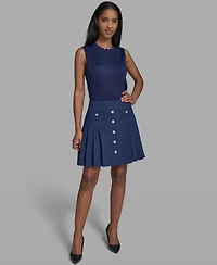 Karl Lagerfeld Paris Women's Pleated Skirt