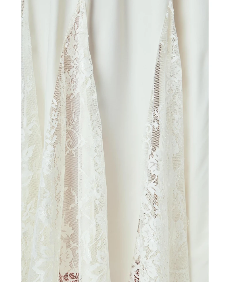 endless rose Women's Lace Satin Maxi Dress