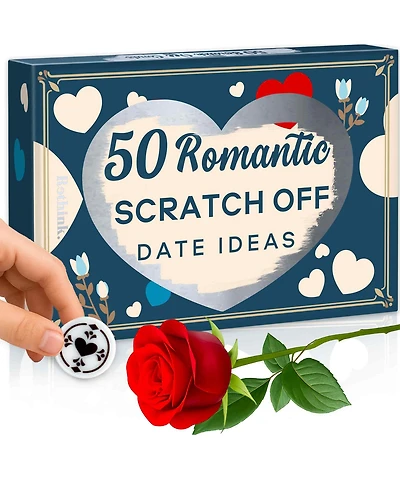 Quokka 50 Date Night Ideas – 50 Scratch-Off Romantic Couple Gifts – Unique Couples Game