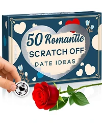 Quokka 50 Date Night Ideas – 50 Scratch-Off Romantic Couple Gifts – Unique Couples Game