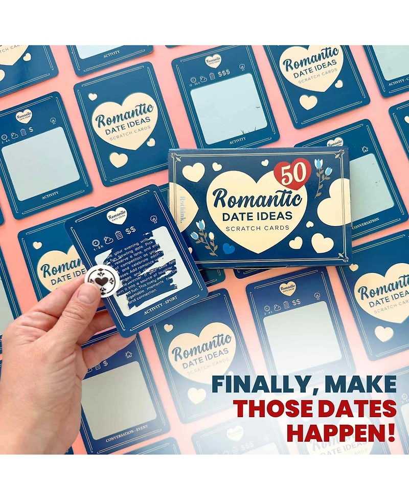 Quokka 50 Date Night Ideas – 50 Scratch-Off Romantic Couple Gifts – Unique Couples Game