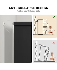 gaomon 4 Drawer Dresser , Chest of Drawers with Embedded Handles Design, Wooden Organizer for Living