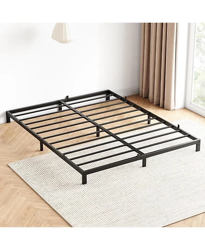 gaomon 8 Inch Bed Frame, Low Profile Full Metal Platform Bed Frame Support Mattress Foundation, Noise Free