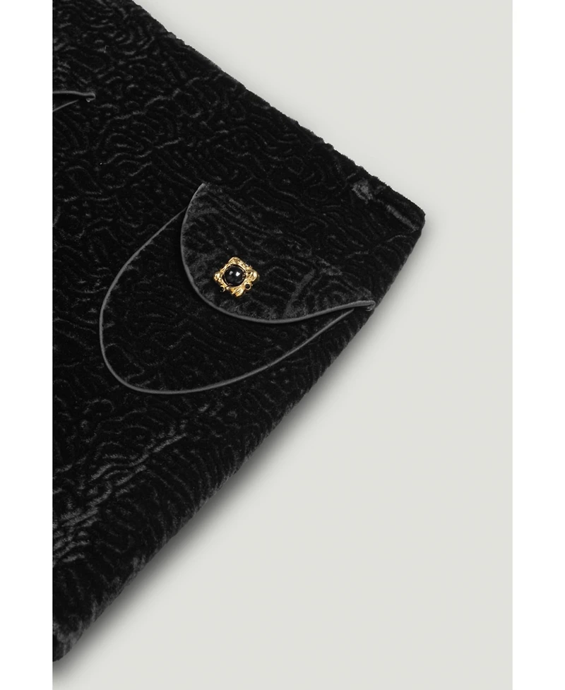 Nocturne Women's Textured Velvet Mini Skirt