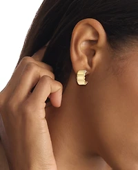 Calvin Klein Women's Modern Repetition Gold Tone Stainless Steel Earrings