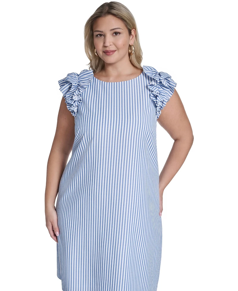 Jessica Howard Plus Jewel-Neck Sheath Dress