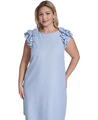 Jessica Howard Plus Jewel-Neck Sheath Dress