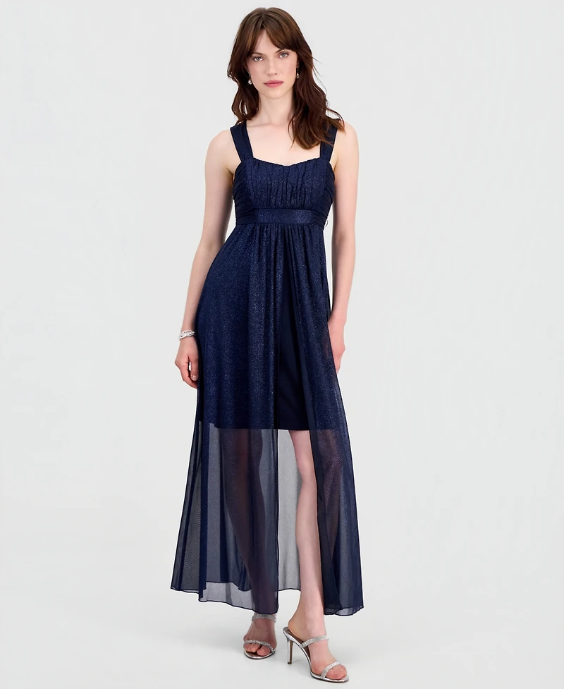 Connected Women's Sweetheart-Neck High-Low Cocktail Dress