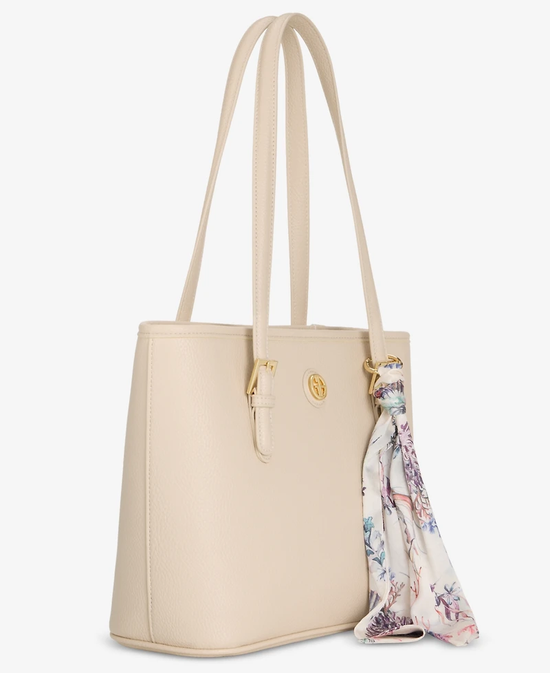 Giani Bernini Scarf Detail Tulip Tote Bag, Macy's Exclusive