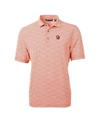 Cutter & Buck Men's Orange Tampa Bay Buccaneers Throwback Logo Virtue Eco-Pique Botanical Polo Shirt