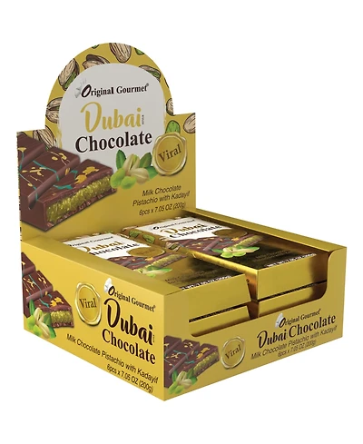 Original Gourmet Dubai Milk Chocolate Bar, 6-Pc.