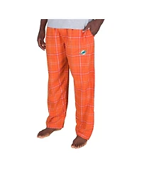 Concepts Sport Men's Orange Miami Dolphins Ultimate Plaid Flannel Pants