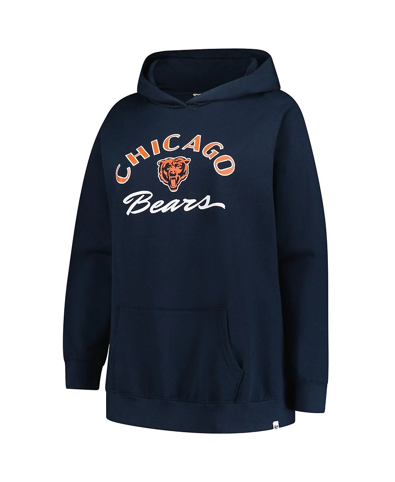 '47 Brand Women's Navy Chicago Bears Plus Whirlwind Naomi Hoodie