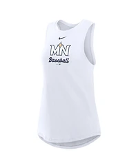 Nike Women's White Minnesota Twins City Connect Tricode High Neck Dri-fit Tank Top