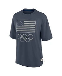 Fanatics Women's Fanatics Navy Team Usa Raw Edge Elements T-Shirt