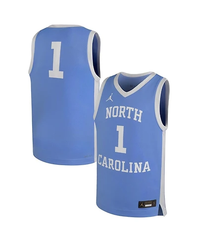 Jordan Big Boys and Girls Carolina Blue North Tar Heels Replica Basketball Jersey