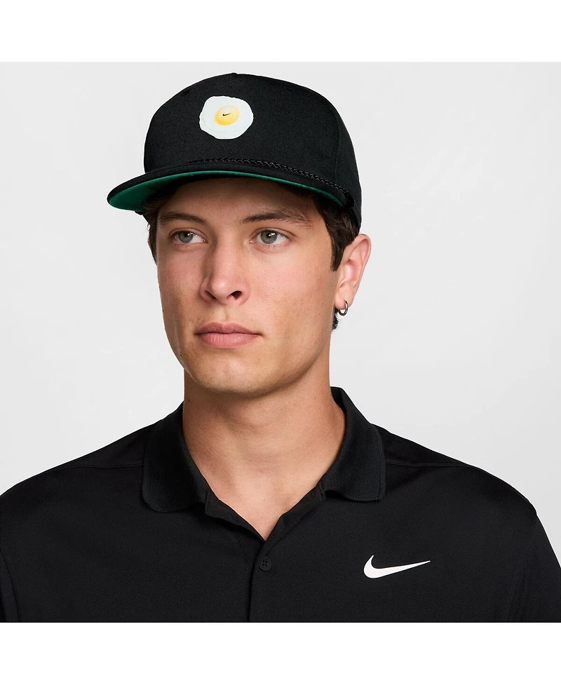Nike Men's and Women's Black Fried Egg Pro Dri-fit Snapback Hat