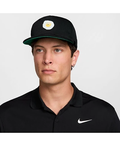 Nike Men's and Women's Black Fried Egg Pro Dri-fit Snapback Hat