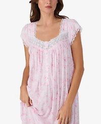 Eileen West Women's Cap Sleeve Waltz Jersey Nightgown