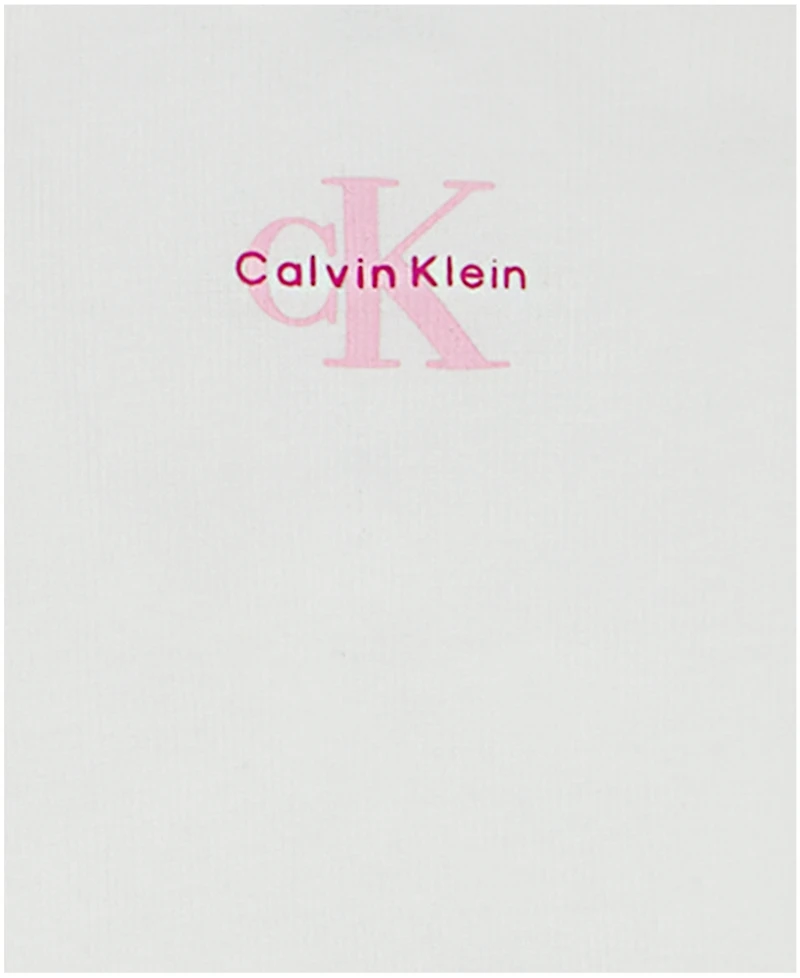 Calvin Klein Baby Girls' Ribbed Tank Bodysuit and Shorts, 2-Piece Set