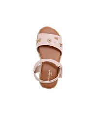 Bebe Little Girls Girl's Fashion Sandals – Dressy Shoes with Playful Charm Details