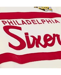 Mitchell & Ness Men's Cream Philadelphia 76ers Hardwood Classics 76 Originals Collection Head Coach Hoodie